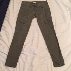 Jolt army green skinny cargo pants
